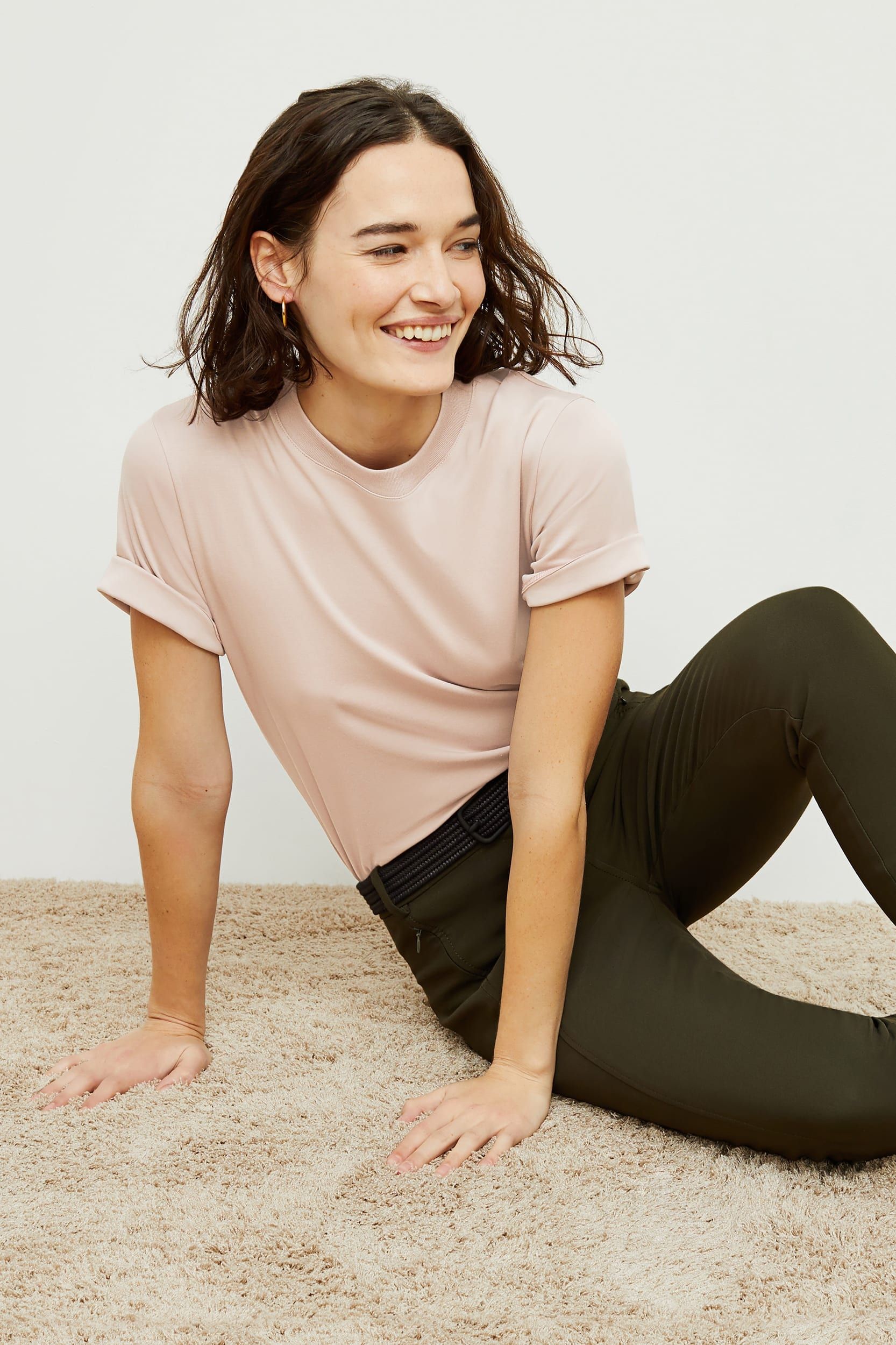 The Leslie T-Shirt—Compact Cotton | MM LaFleur