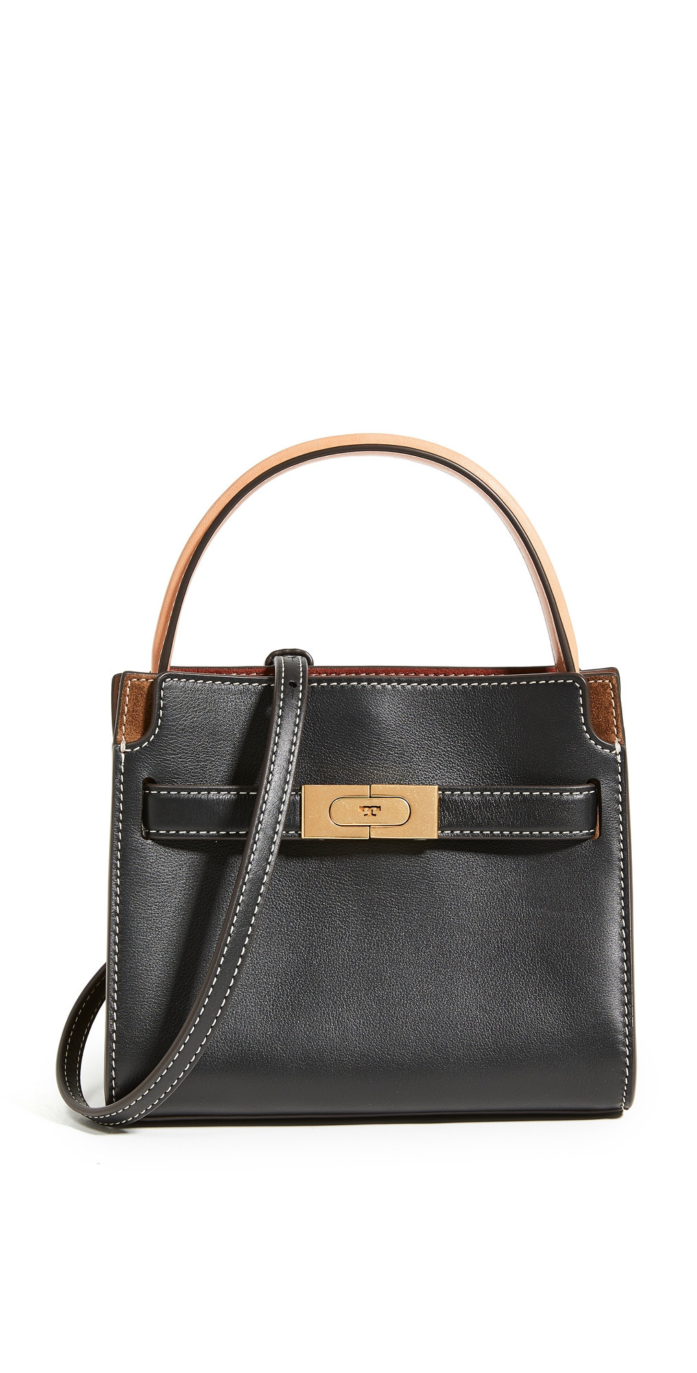 Tory Burch Petite Lee Radziwill Double Bag Black One Size | Shopbop