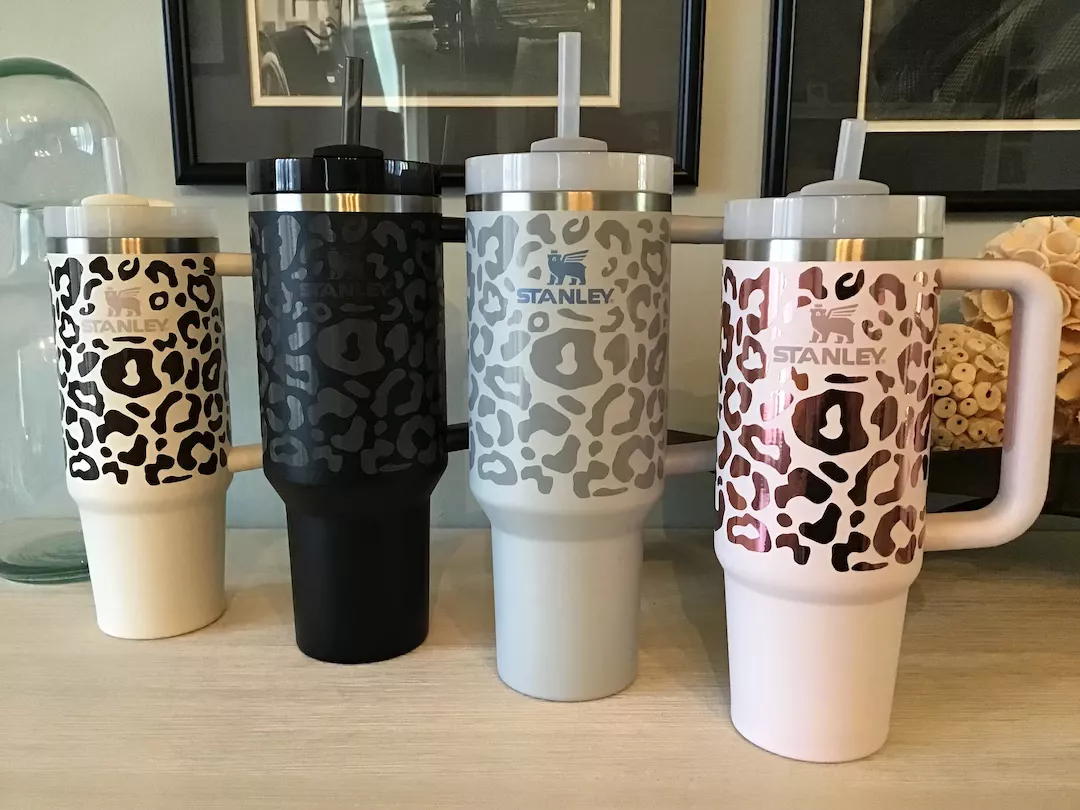 Stanley 40oz Quencher Vinyl Wrap Decal Leopard Stanley Tumbler