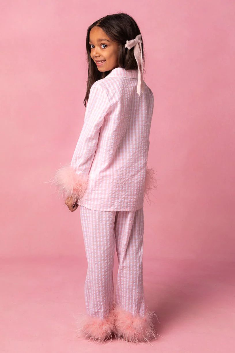 Mini Camille Pajamas with Feathers | Ivy City Co