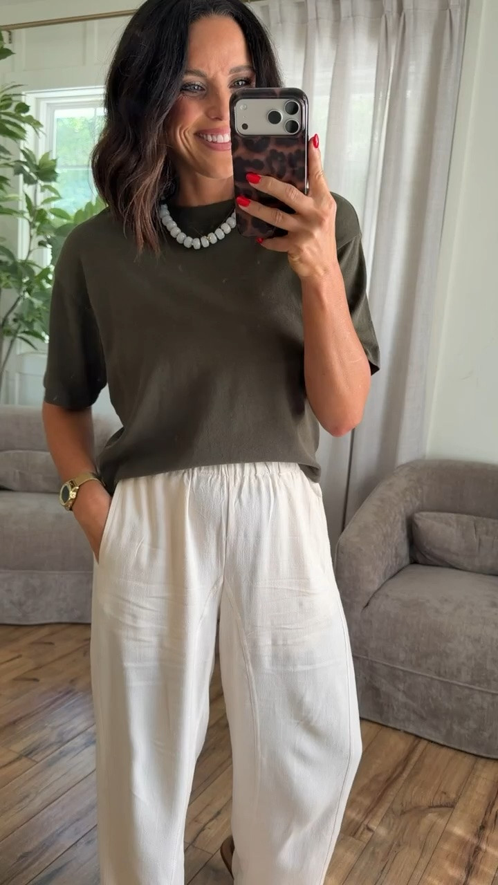 Easy neutrals that always work 🤍Target tee + my favorite Amazon linen pants = the perfect everyday outfit!

#targetstyle #targetfinds #targetfashion #amazonfashion #amazonfinds #linenpants #neutralstyle #everydayoutfit #casualstyle #affordablefashion #outfitinspo #ltkstyle #ltkfashion #ootd #styleonabudget