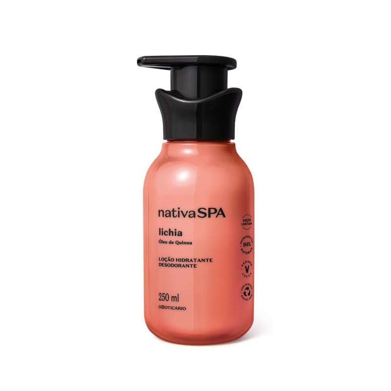 Loção Hidratante Desodorante Corporal Nativa SPA Lichia 250ml | oBoticario (BR)