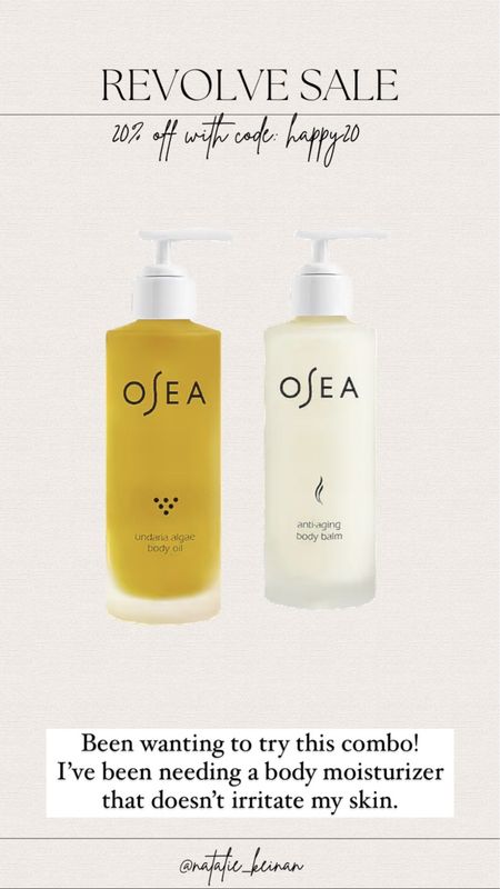 Osea body oil 20% off!! 



#LTKunder100 #LTKsalealert #LTKbeauty