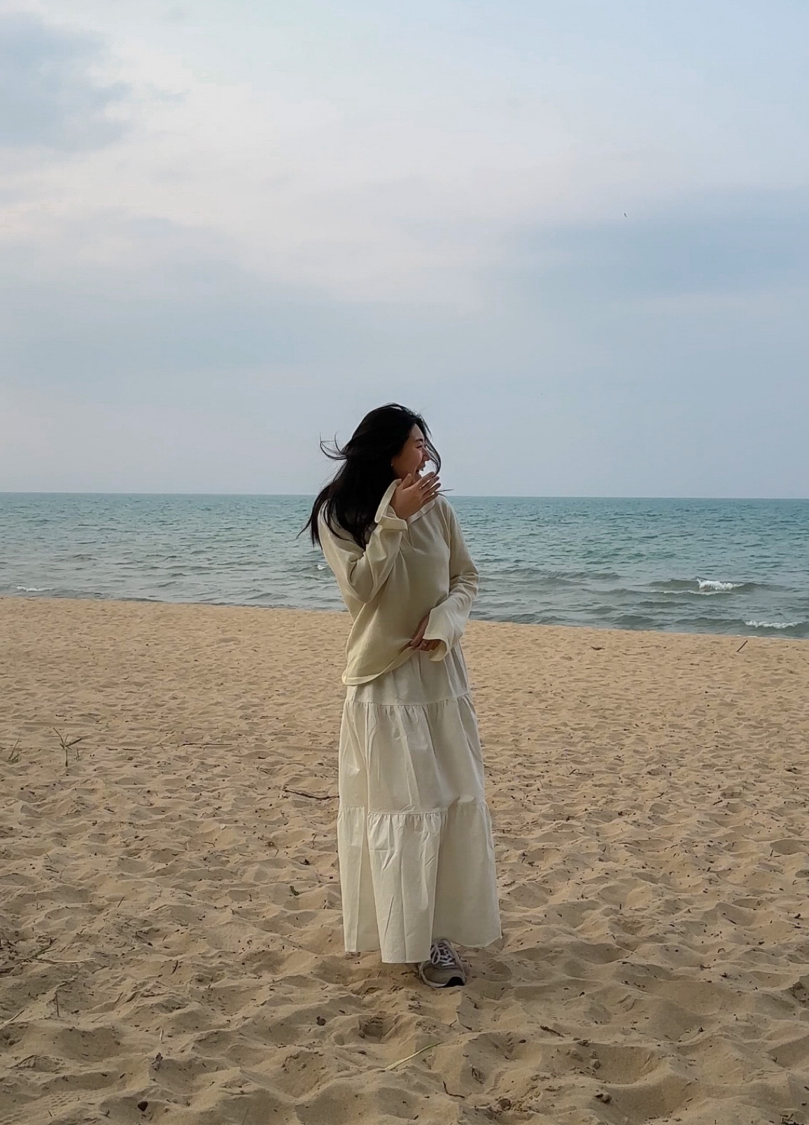 all neutral colored beach outfit with white maxi skirt! also could fit cottage code style 

#LTKstyletip #LTKfit #LTKSeasonal