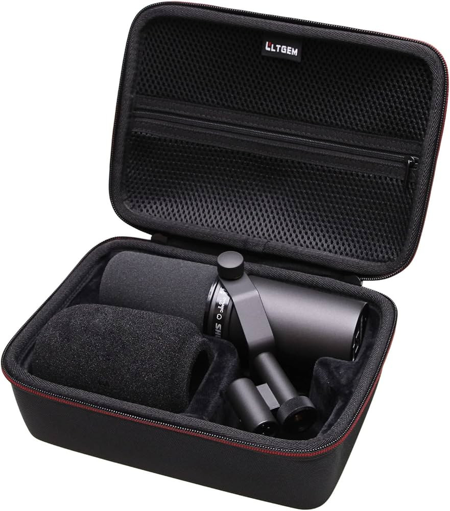 LTGEM Hard Case for Shure SM7B/MV7/MV7X Vocal Dynamic Microphone with Tripod - Travel Protective ... | Amazon (US)