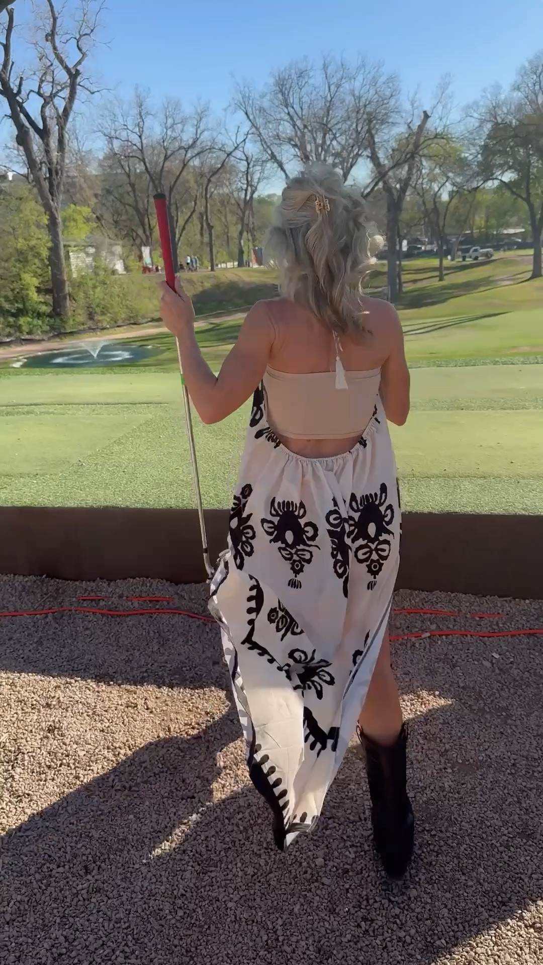 This dress stole the show all day ! Xsmall
For me . 
Hair clip dollar tree
Boots so good 36& 
Nadeau I had in beige 

#LTKdayinmylife #LTKFestival #LTKootd