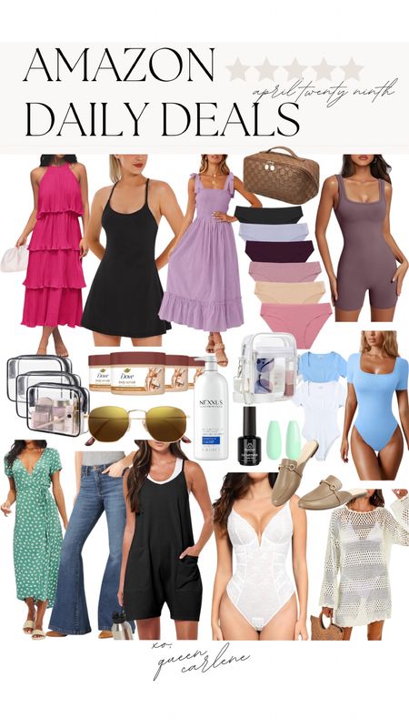 Amazon Daily Deals I absolutely love! So many cute summer finds, spring outfit ideas, vacation outfits, sandals, basics, midsize fashion finds and beauty finds on deal today from Amazon !


#LTKfindsunder50 #LTKfindsunder100 #LTKsalealert