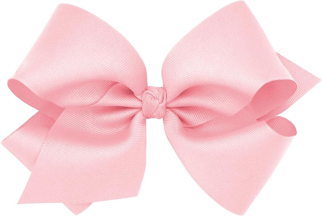 Wee Ones Baby Girls' King Classic Grosgrain Hair Bow on a WeeStay Clip w/Knot Wrap Center | Amazon (US)