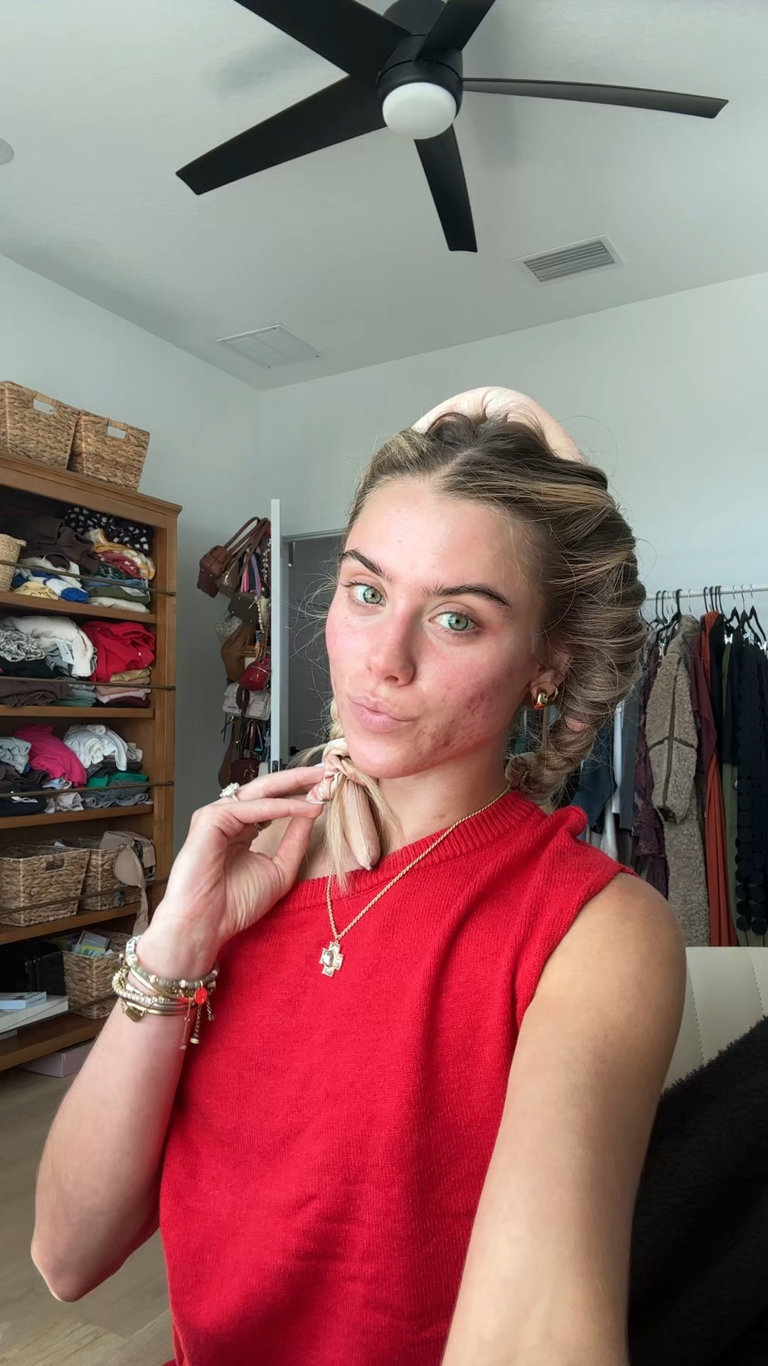 Kitsch Satin Heatless Curling Set - Heatless Hair Curlers to Sleep in - Heatless Curls Overnight - Heatless Curling Rod - No Heat Curls Overnight - Overnight Blowout Rods - Soft Hair Rollers. My greatest hair hack has got to be sleeping in a hair ribbon. This is what gives me my heatless hair curls. These curls are always bouncy, voluminous, shiny, and perfection that require absolutely zero heat, saving my hair on necessary, heat damage while still getting those desirable curls. I have lots of tutorials on how I put them in my hair saved my TikTok and Instagram @sloanevosen. TUTORIAL: https://www.tiktok.com/t/ZP8Y6b72q/ #hair #heatlesscurls #heatlesshair #heatlesswaves #hairstyles #hairhack #hairhealth #heatlesshairstyles #hairroutine #hairribbon #heatlesshaircurler 

#LTKBeauty #LTKmorningroutine #LTKgrwm