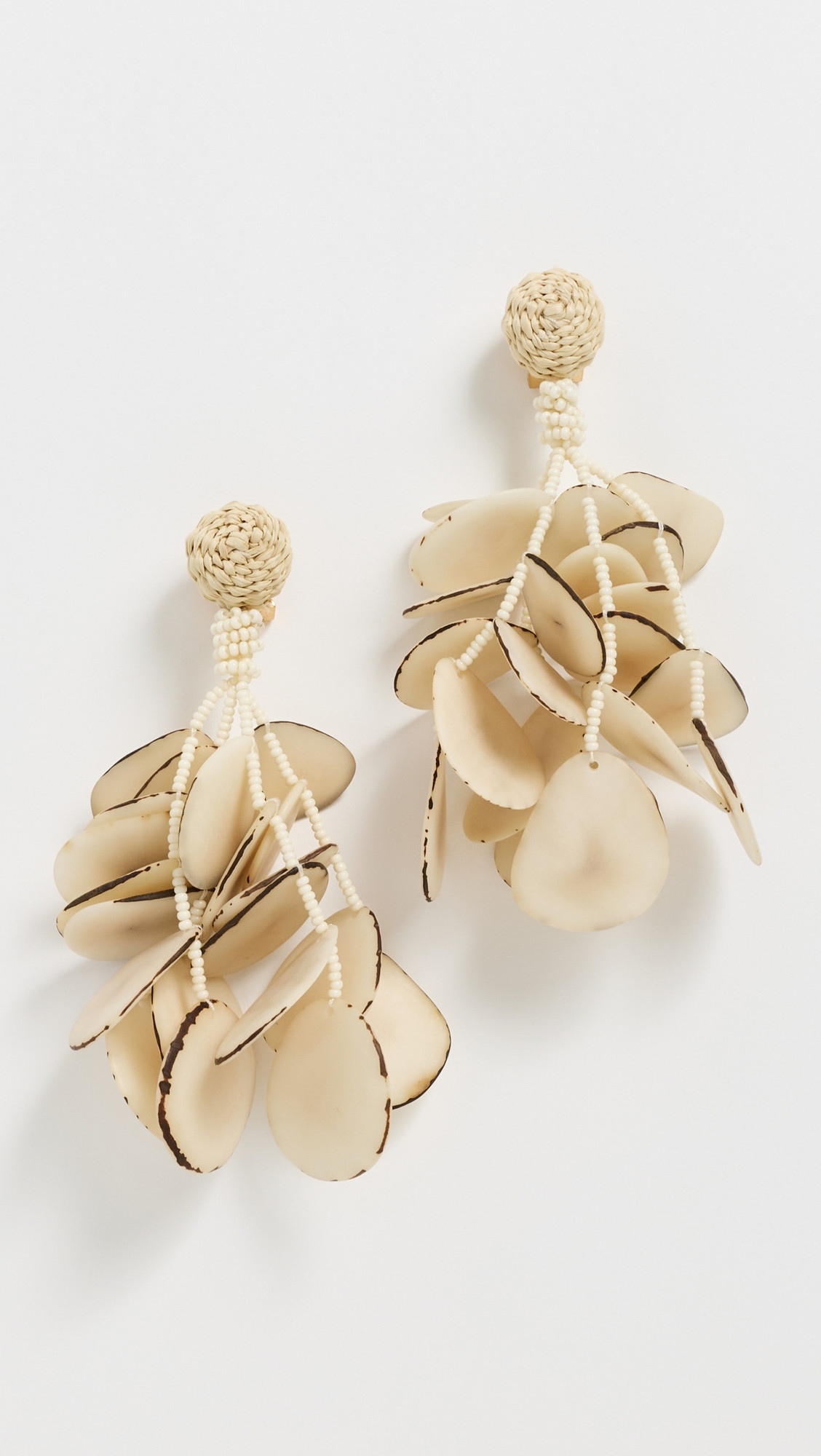 Johanna Ortiz Song Of The Plains Earrings Ecru One Size | Shopbop