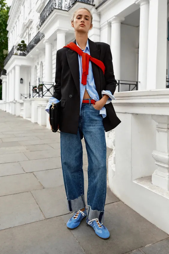 OVERSIZED DOUBLE-BREASTED BLAZER | Zara UK