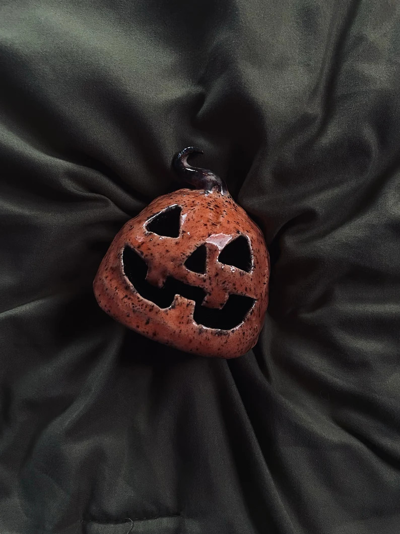 Lil Jack Pumpkin Tea Light Holder  Aesthetic Pottery - Etsy | Etsy (US)