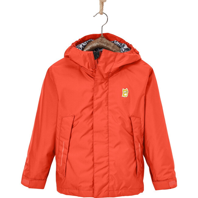 Chip Rain Jacket, Red Orange | Maisonette
