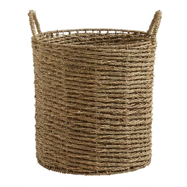 Trista Seagrass Tote Basket | World Market