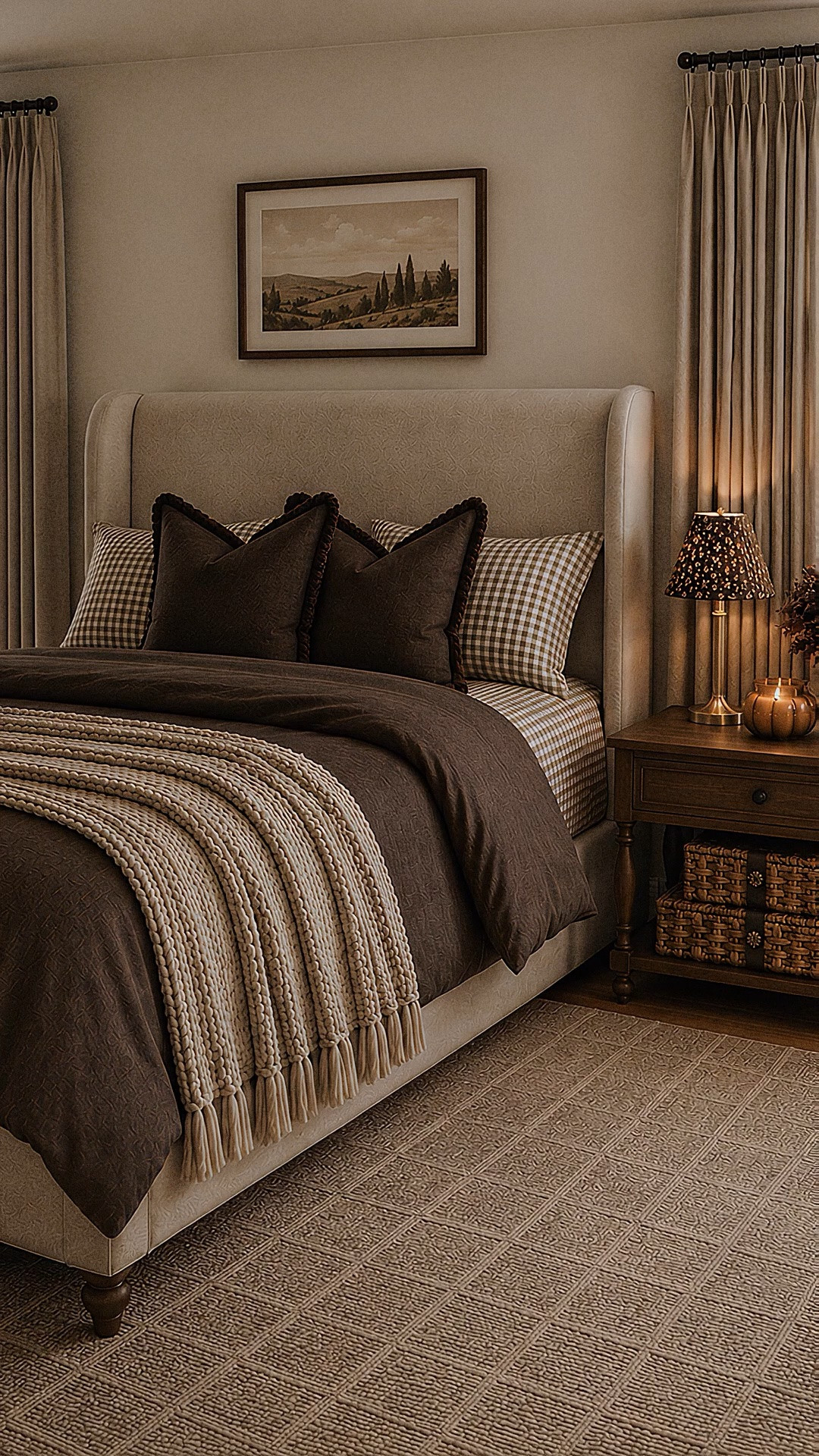 Fall bedding season has officially arrived 🤎 Loving all the chocolate brown, gingham and cozy textures in this space! Everything is an affordable Amazon + Walmart find and linked for an easy fall bedroom refresh. 🍂

#LTKSaleAlert #LTKSeasonal #LTKHome