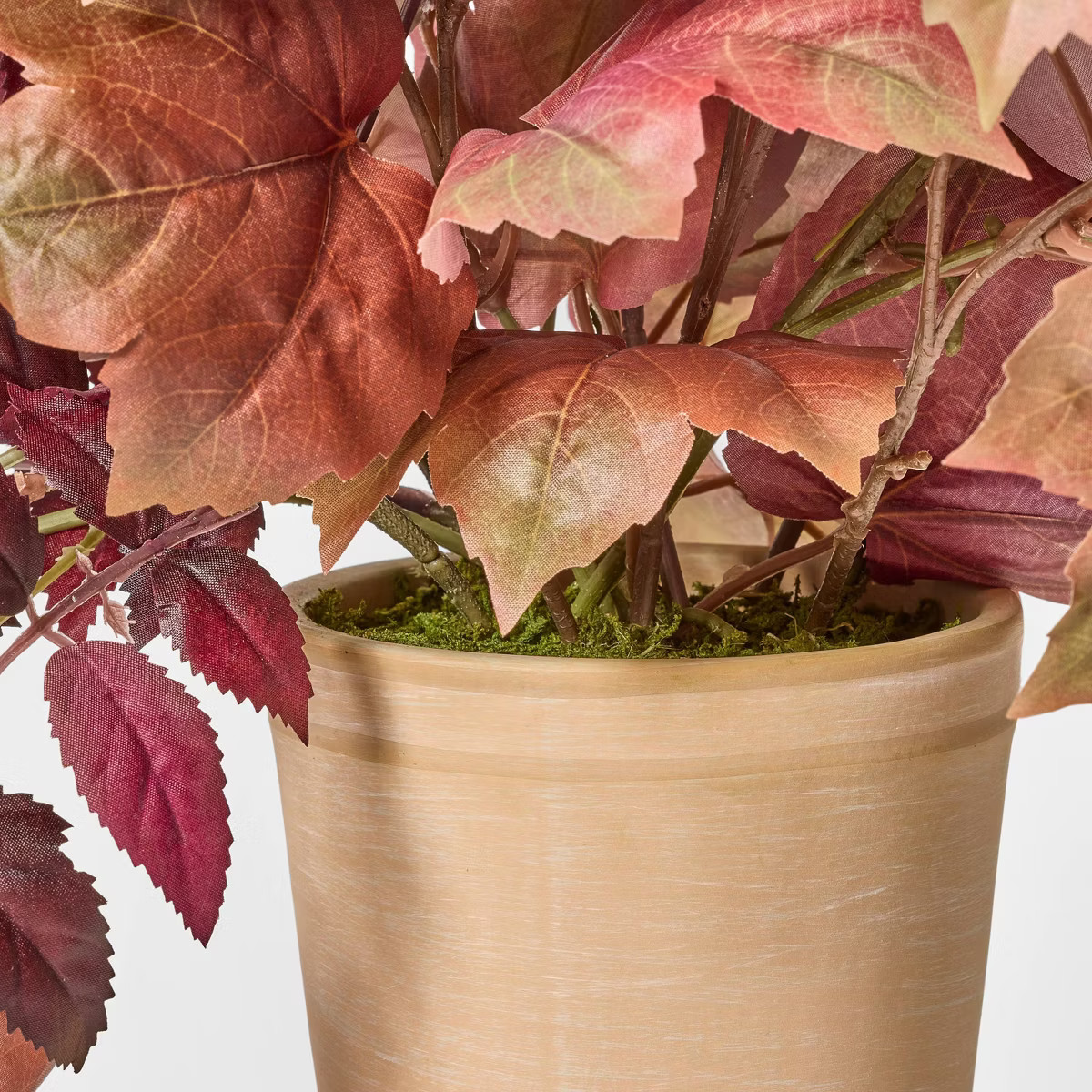 22" Mixed Fall Artificial Leaf Arrangement Red - Threshold™ designed with Studio McGee | Target