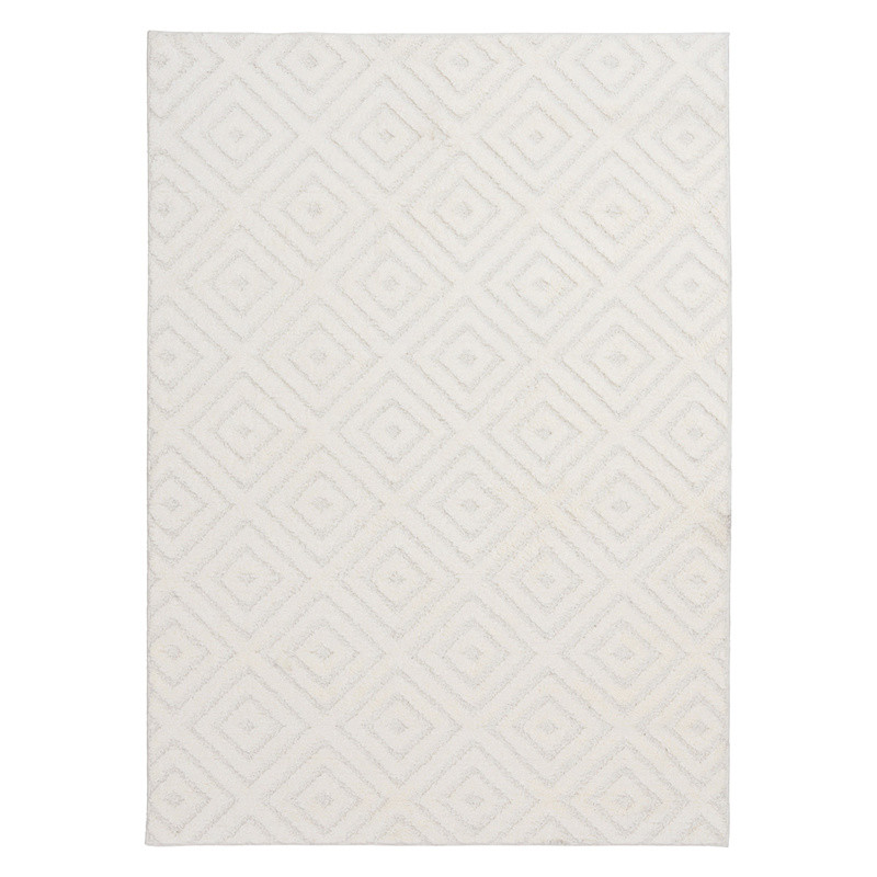 (D456) Ronin Ivory Tufted Non-Slip Area Rug, 8x10 | At Home