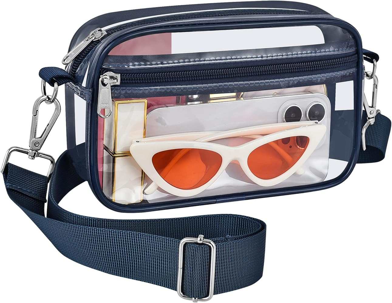 Bagenius Clear Bag for Stadium Events Clear Purse with Removable Strap Transparent Handbag for Co... | Amazon (US)