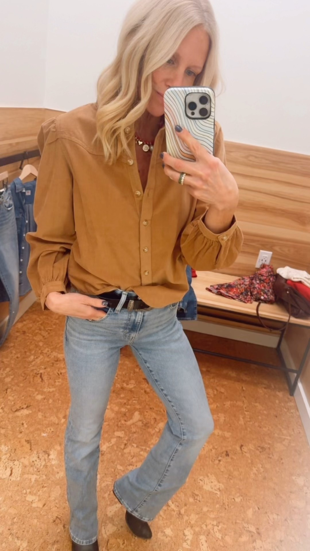 Denim and corduroy top on sale!!! 

#LTKOver40 #LTKCyberWeek #LTKSaleAlert