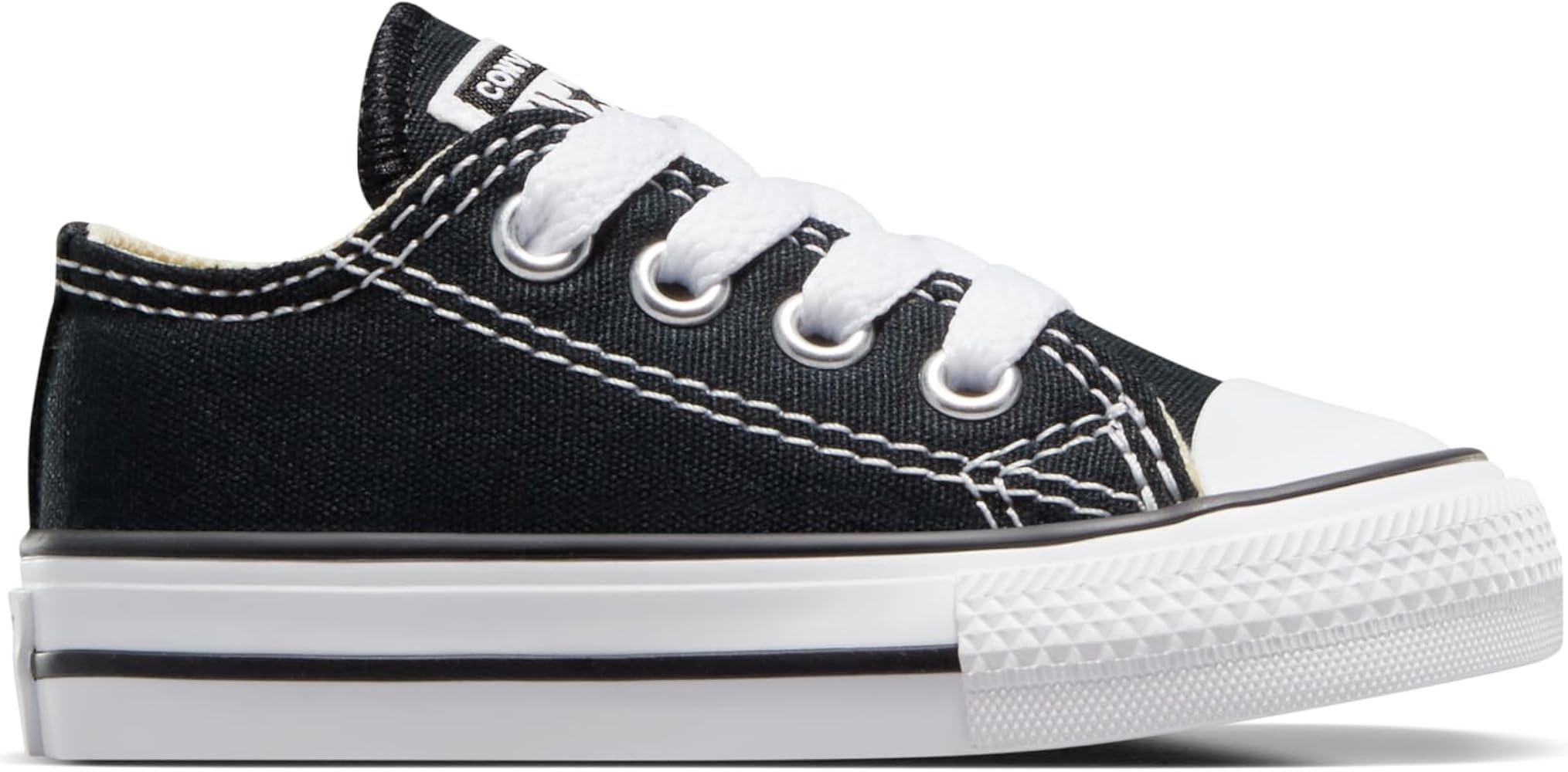 Amazon.com | Converse Kids' Chuck Taylor All Star Low Top, Black, 4 Toddler | Sneakers | Amazon (US)