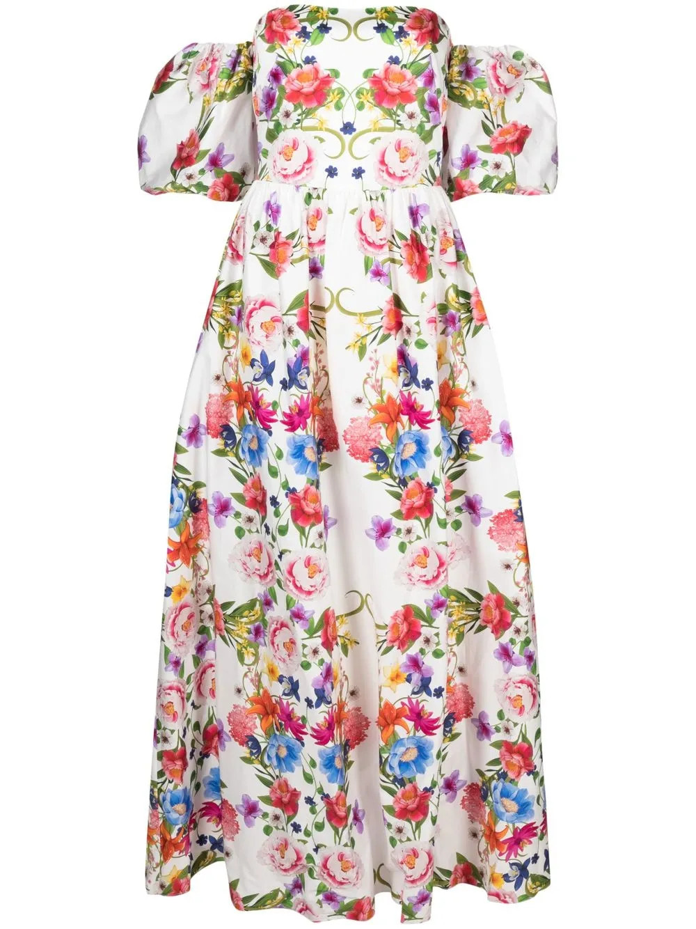 Borgo De Nor Juliet off-shoulder Maxi Dress - Farfetch | Farfetch Global