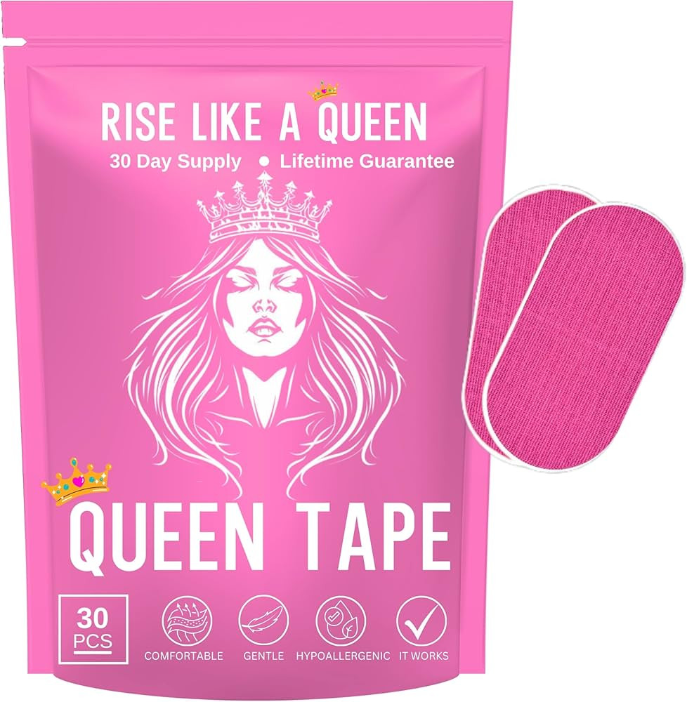 Queen Tape (30 Strips) - Hypoallergenic & Easy Removal Tape, Lifts Away Cleanly - No Irritation, ... | Amazon (US)
