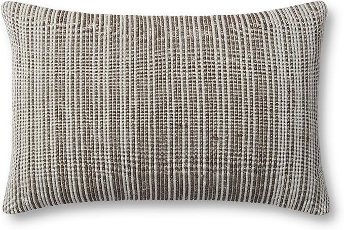 Jean Stoffer x Loloi Allen Collection PJS0009 Mocha / Mist 16'' x 26'' Cover Only Pillow | Amazon (US)