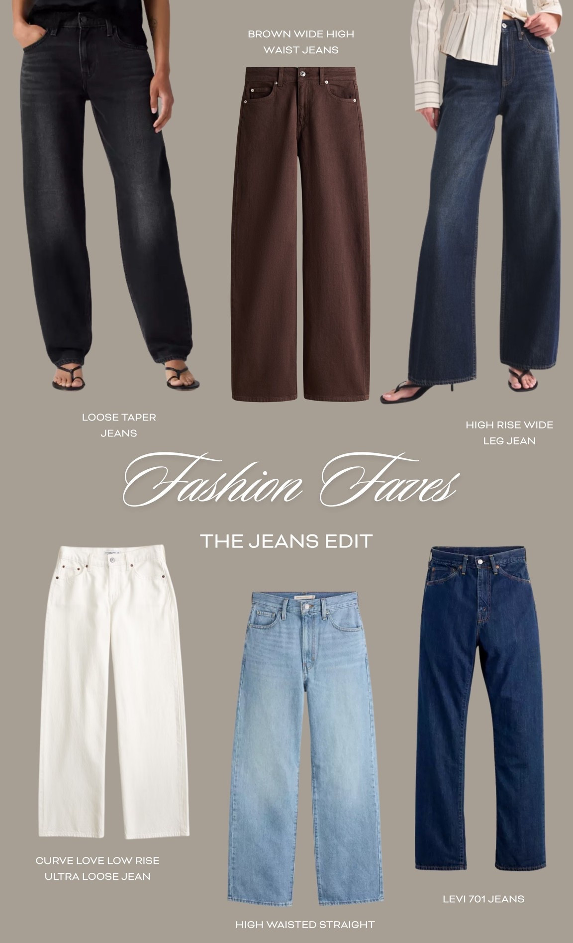 The Jeans Edit👖 

Autumn fashion, Levi’s denim, Abercrombie curve, H&M wide leg jeans

#LTKuk #LTKautumn #LTKjeans