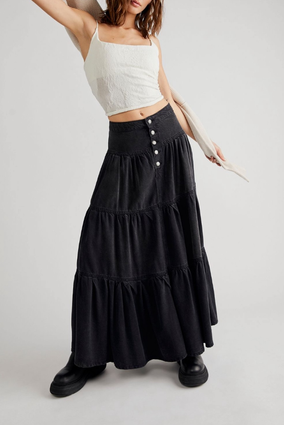 Ruffled/ Pleated Maxi Skirt on FP! Available in many colors! ($100 OFF RN!!!)

#LTKfindsunder100 #LTKsalealert #LTKbeauty