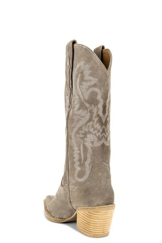 Jeffrey Campbell Dagget Boot in Taupe Suede from Revolve.com | Revolve Clothing (Global)