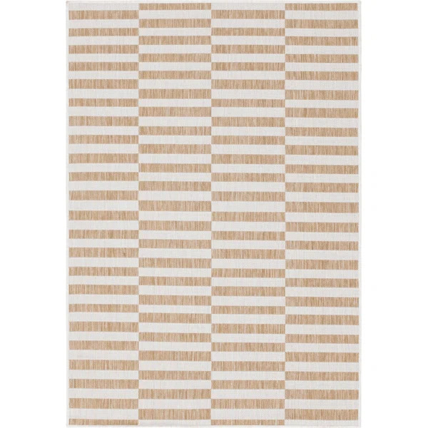 Robinson Taupe/Ivory Indoor/Outdoor Rug | Wayfair North America