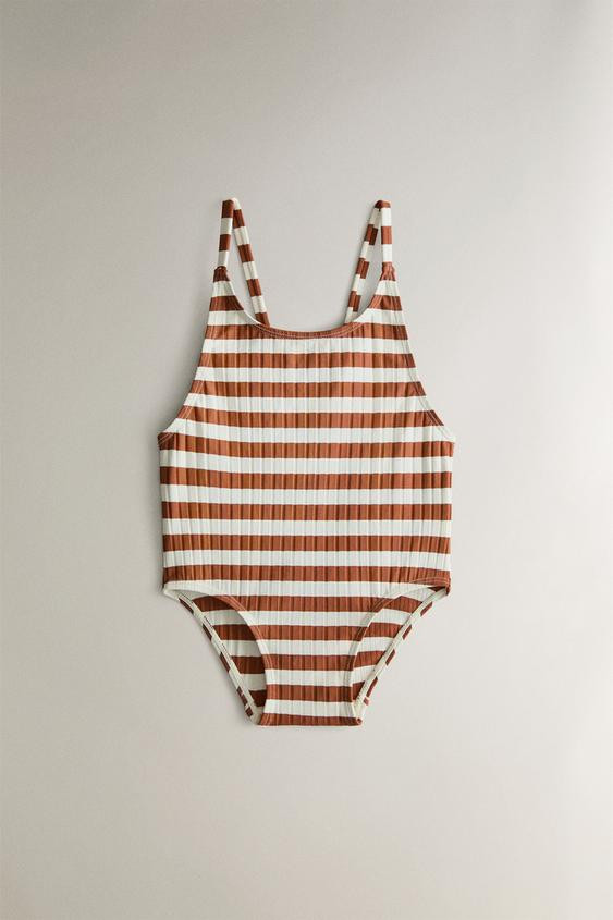 KIDS' STRIPED BEACH SWIMSUIT | Zara US