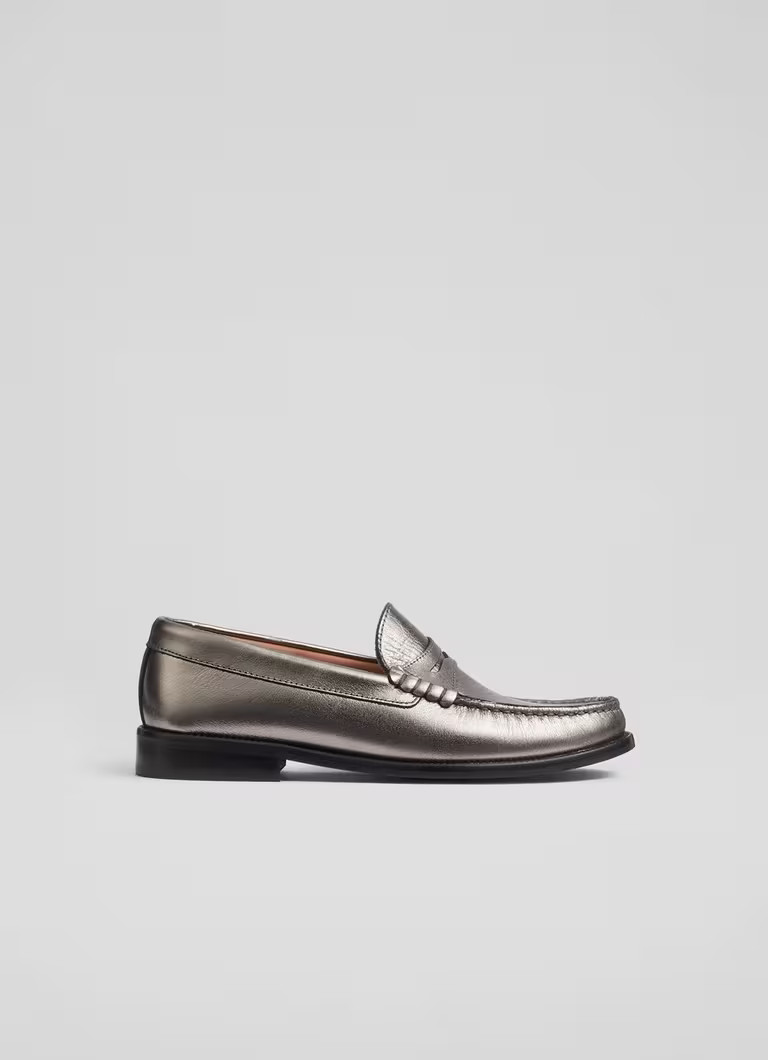 Solo Pewter Casual Loafer | L.K. Bennett (UK)