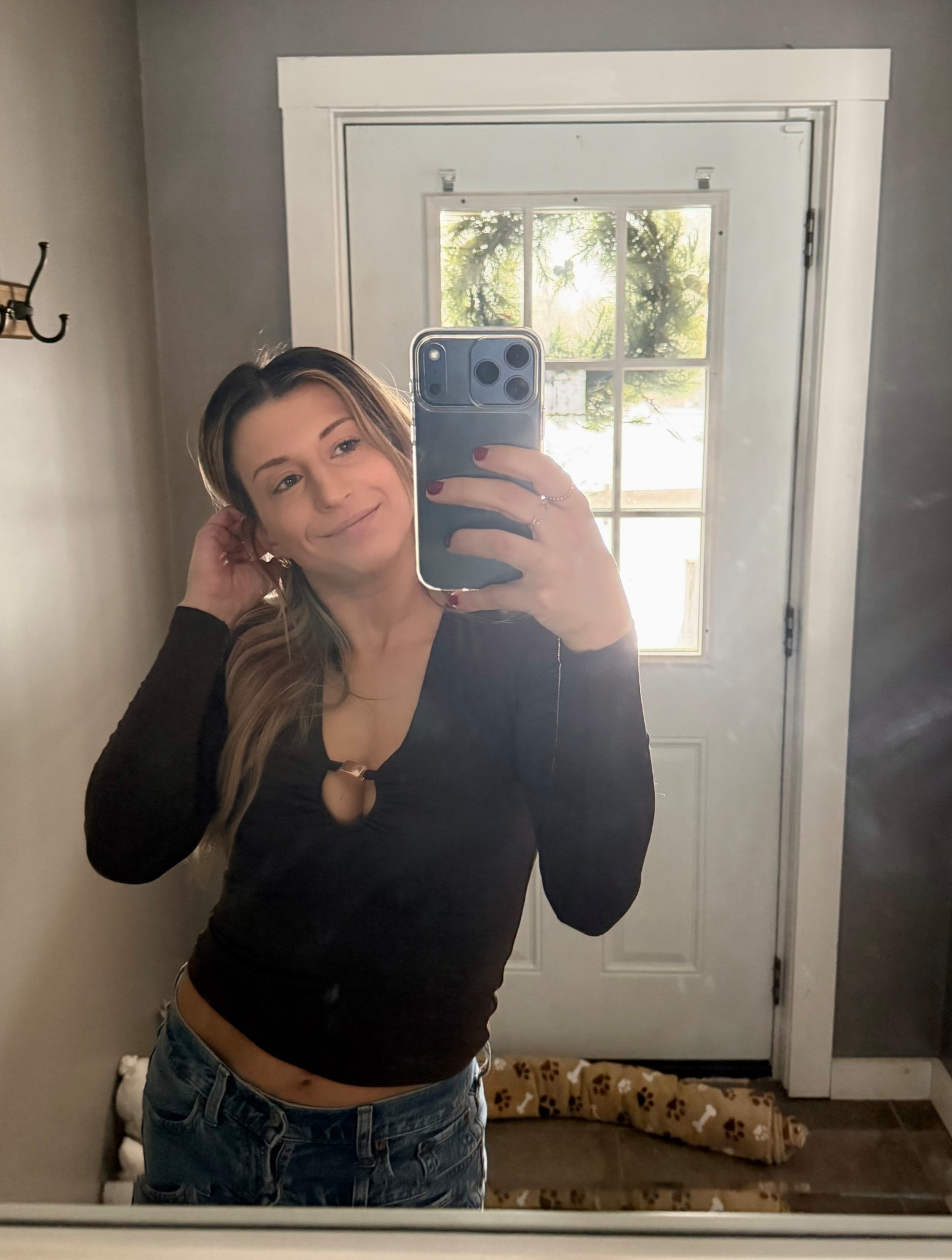 Ordering this top in other colors asap. It’s Abercrombie!

#LTKootd #LTKPetite #LTKHoliday