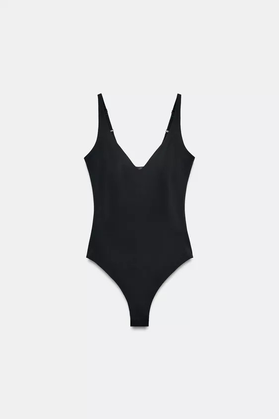 POLYAMIDE BLEND BODYSUIT | Zara UK