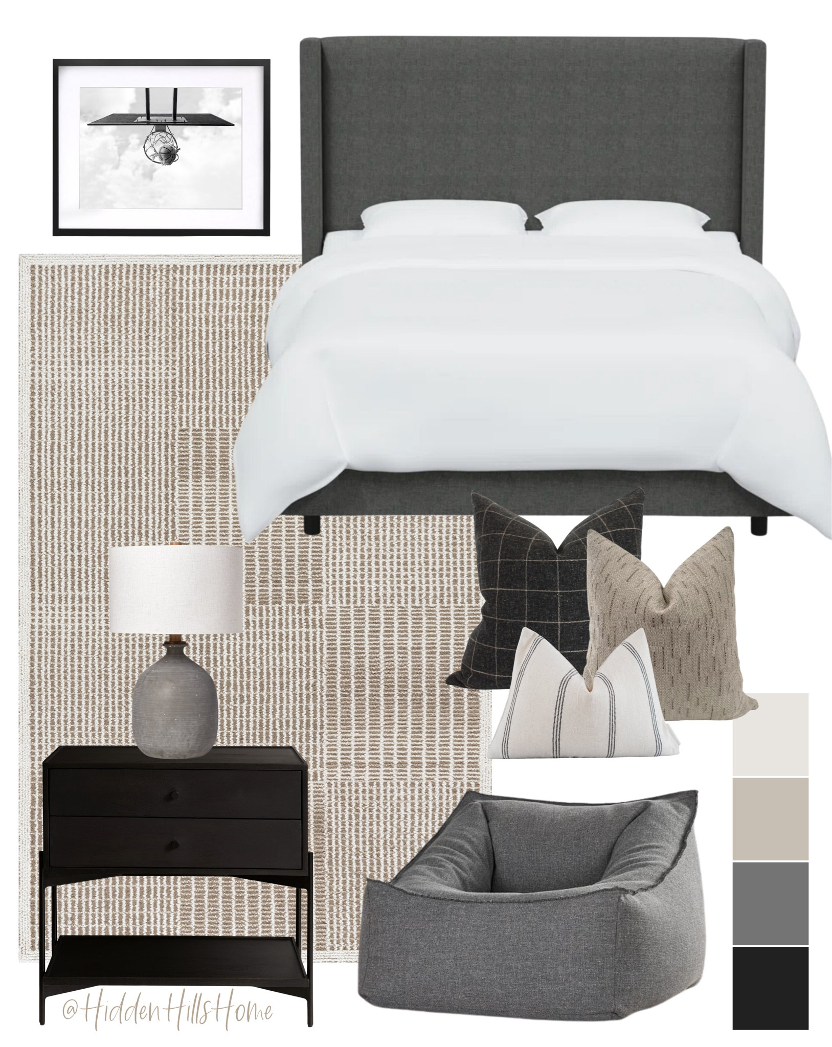 Masculine Bedroom decor mood board, boys room decor ideas, teen boys bedroom inspiration, masculine boys bedroom design #boysroom

#LTKSaleAlert #LTKHome #LTKMens