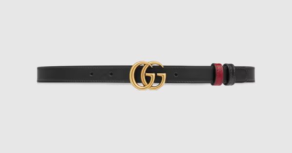 Gucci GG Marmont reversible thin belt | Gucci (US)