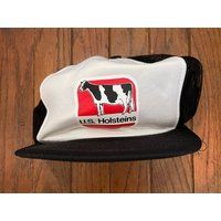 Vintage Trucker Hat Snapback Baseball Cap Holstein Cows Farm Farming | Etsy (US)