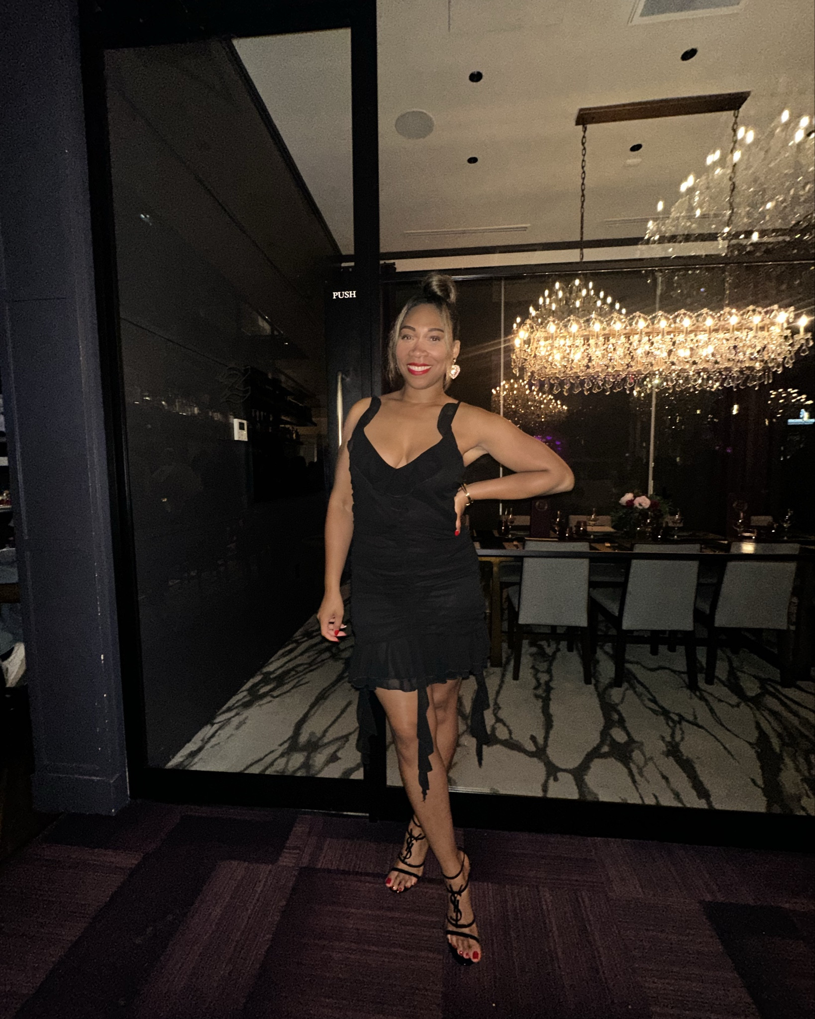 What I wore for Valentine’s Day which can be worn for any date night.

#whatiwore #datenight #styleinspo #outfitinspo #styleideas #fashion #allblack #ysl #ruffledress #lbd #littleblackdress #dress #blackdress #cocktaildress #ootd #lotd #summer #spring #trending

#LTKootd #LTKdayinmylife #LTKgrwm