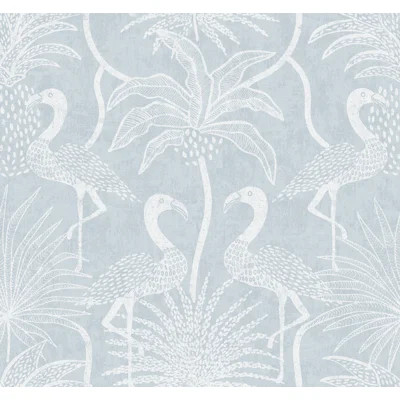 Biscayne Flamingo Beach Wallpaper | Wayfair North America