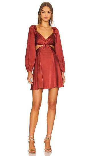 Anamaria Mini Dress in Rust | Revolve Clothing (Global)