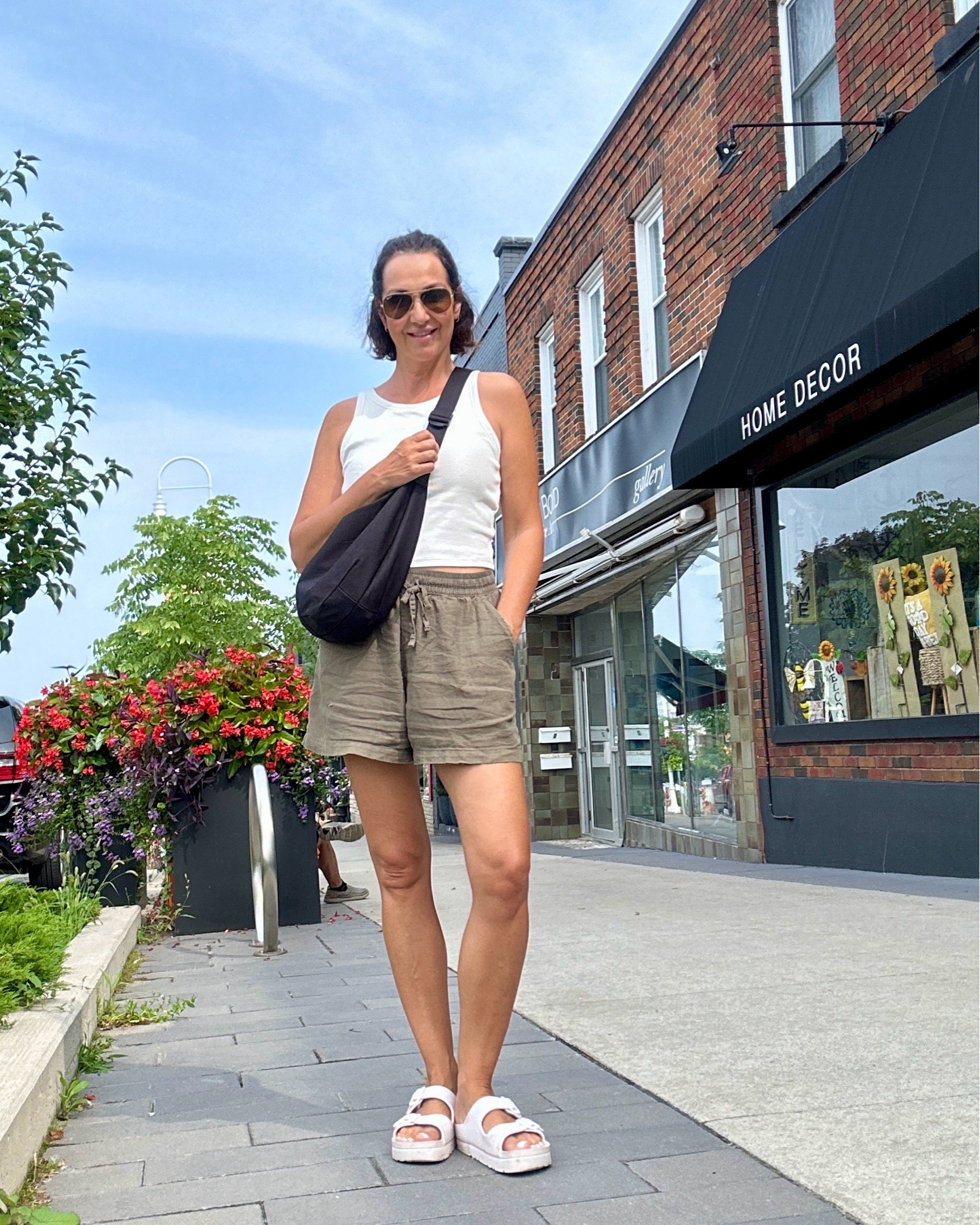 Hot day errand outfit!
These linen drawstring shorts are so comfy and breathable, fit tts and only $16!
Tank top has built in cups so no need for a bra! My usual small fit fine but I felt the M was more comfortable 
These platform EVA slides have been on repeat all summer, they are so comfortable and great for the beach or pool. Fit tts and tons of colors available 


#LTKItBag #LTKStyleTip #LTKFindsUnder50