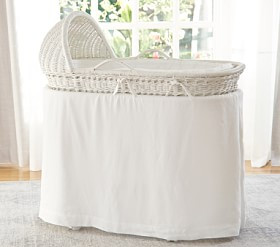Linen Bassinet Skirt | Pottery Barn Kids