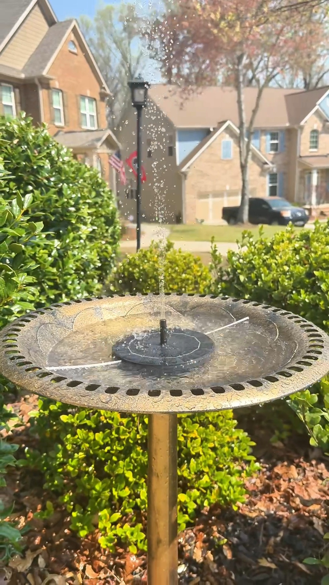 This bird bath with solar fountain has been everywhere lately, and I finally understand the hype. It’s one of those viral TikTok Shop finds that actually makes your outdoor space look instantly more elevated.

It runs completely on solar power — no cords, no pump, no complicated setup. Just simple, low maintenance outdoor decor that works on its own.

• #OutdoorDecor
• #SpringDecor
• #TikTokMadeMeBuyIt
• #MothersDayGifts
• #GardenInspiration
