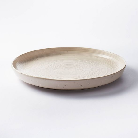 15" Stoneware Round Serving Platter Cream – Threshold™ designed with Studio McGee | Target