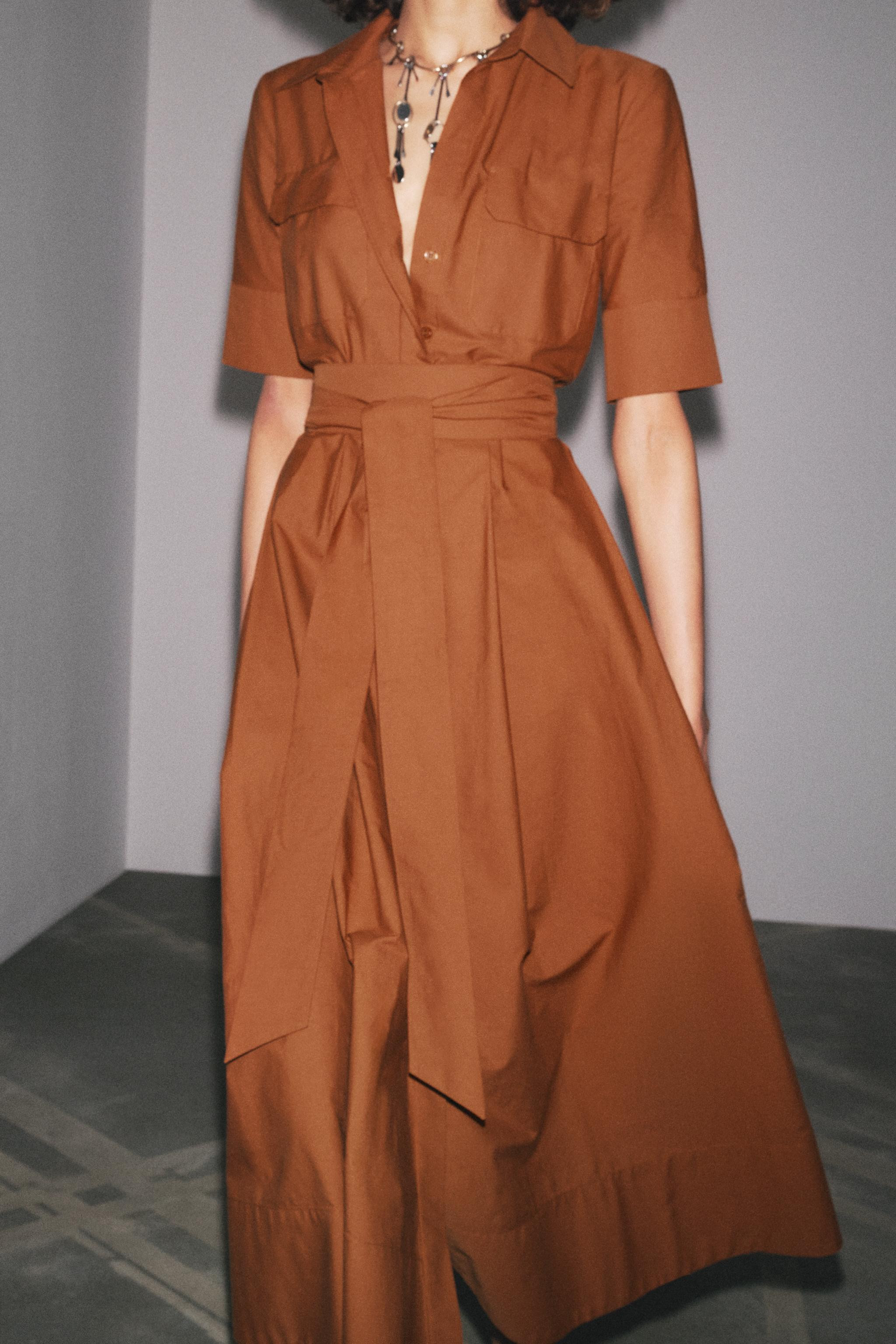ZW COLLECTION POPLIN SHIRTDRESS | Zara US