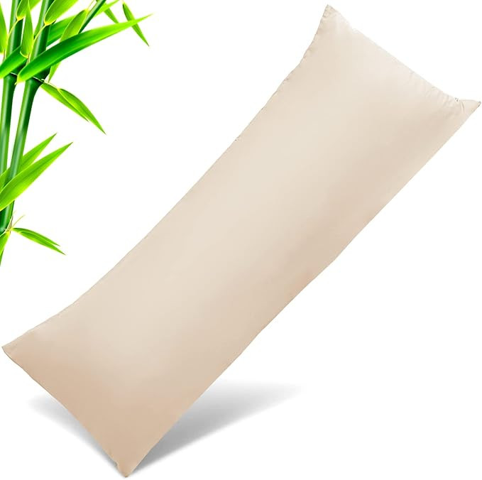 Body Pillow Cases Cover, Bamboo Rayon Body Pillowcases with Zipper Closure, Cooling and Breathabl... | Amazon (US)