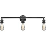 Innovations 205NH-BK 3 Light Bathroom Fixture, Matte Black | Amazon (US)