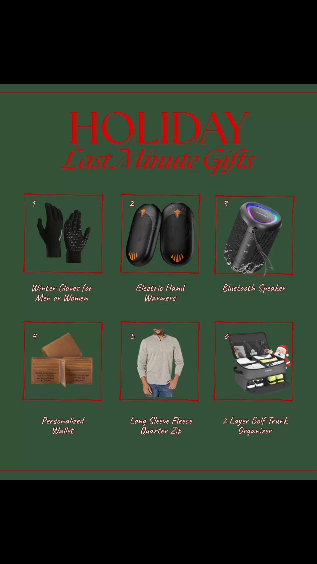 I created a last minute gift guide for the men in your life! Electric hand warmers, portable Bluetooth speakers, golf trunk caddy and more! All will arrive by Christmas! 🎄 

#LTKGiftGuide #LTKHoliday