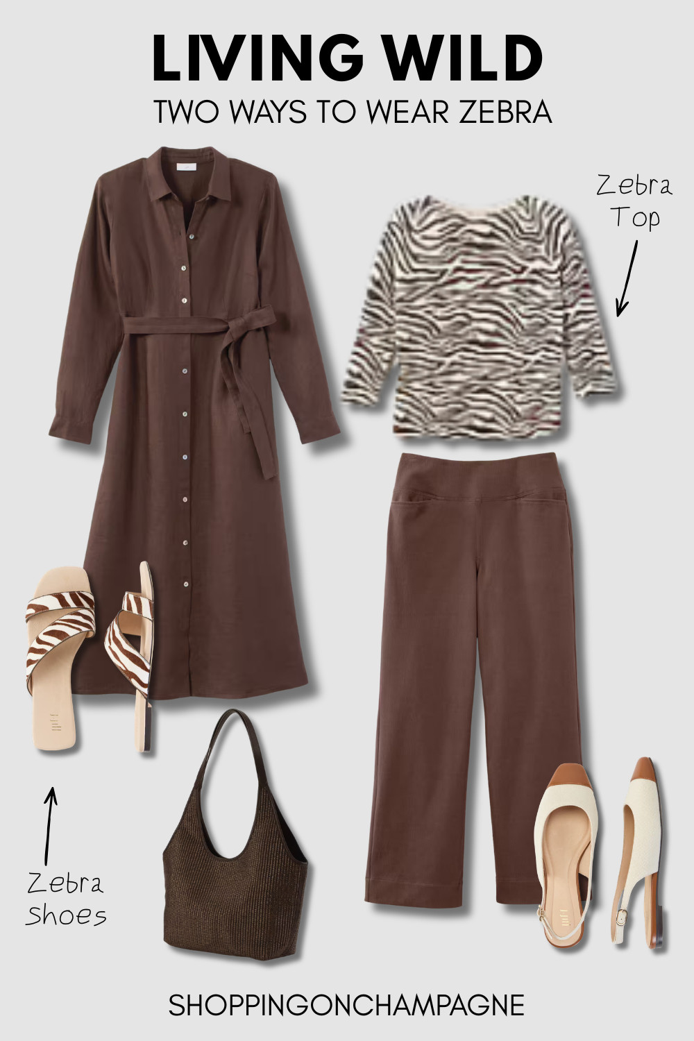 How to wear zebra print over 50 without looking trendy or overdone. These two outfit ideas pair zebra print with rich, chocolate-brown pieces for a modern, sophisticated look. If you’ve wondered how to style animal prints, this simple outfit formula makes it easy. Perfect for women over 50 looking for chic, wearable fashion inspiration.

#LTKSeasonal #LTKOver40 #LTKMidsize